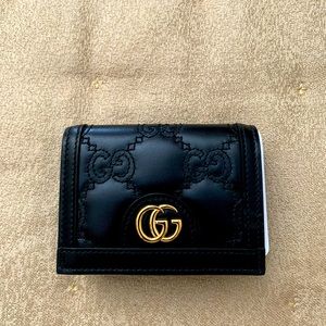 GG Matelasse card case wallet